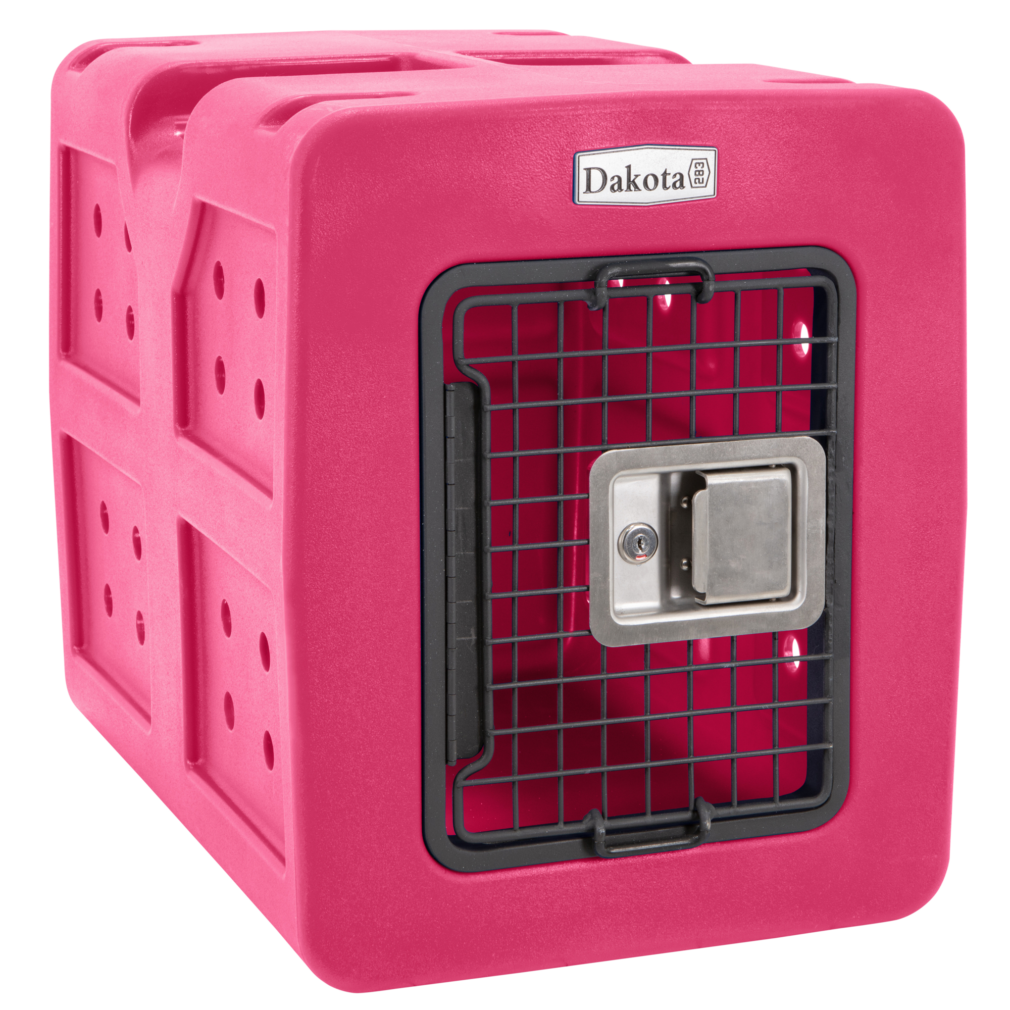 Dakota 283 G3 Framed Door Kennel — Small, Pink, Model# D2-G3SML-SGN-PINK